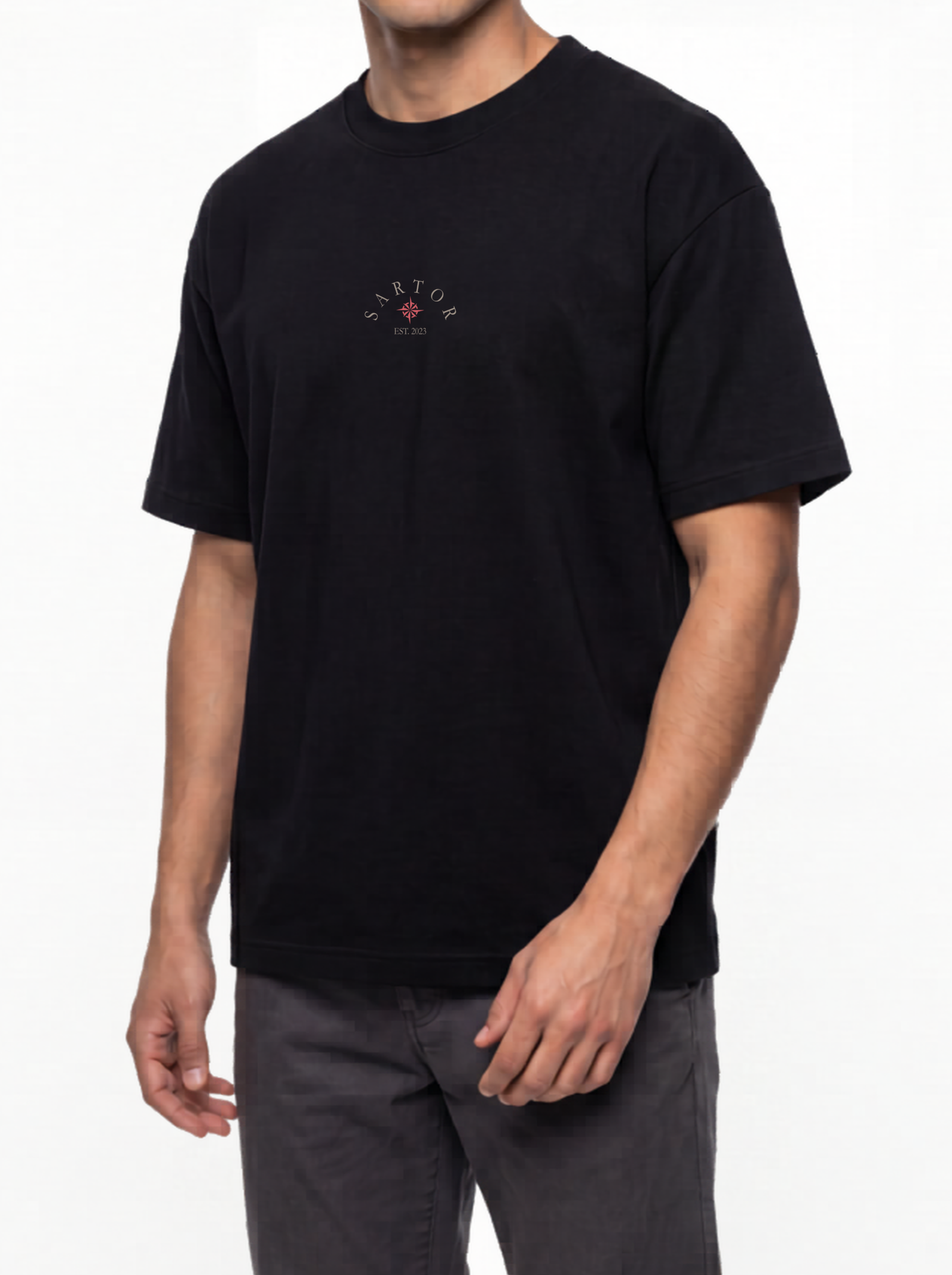 Black SARTOR State of Mind T-shirt front product image